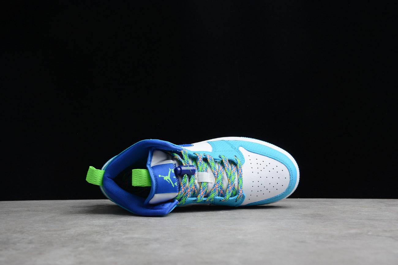 Air Jordan 1 Mid Blue Green