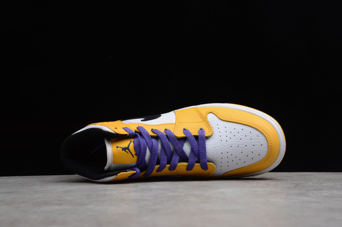 Air Jordan 1 Mid SE Lakers (GS)