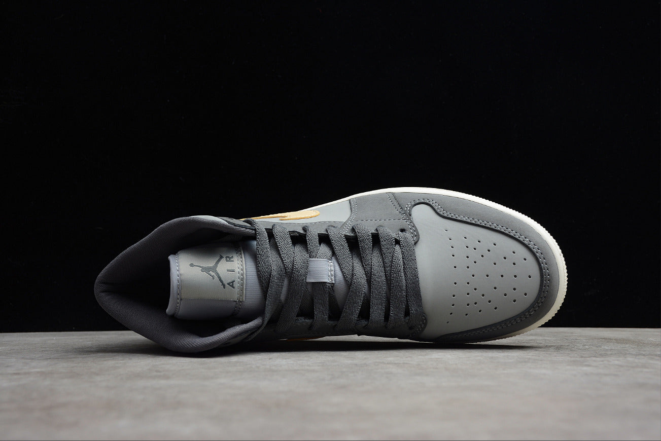 Air Jordan 1 Mid Gray Black