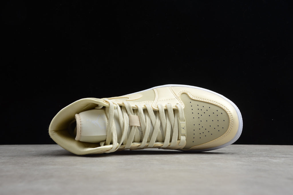 Air Jordan 1 Mid Goose Feather Yellow Lemon
