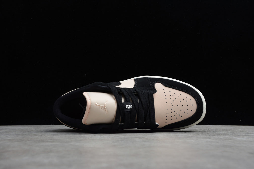 Air Jordan 1 Low Top Black and White Pink