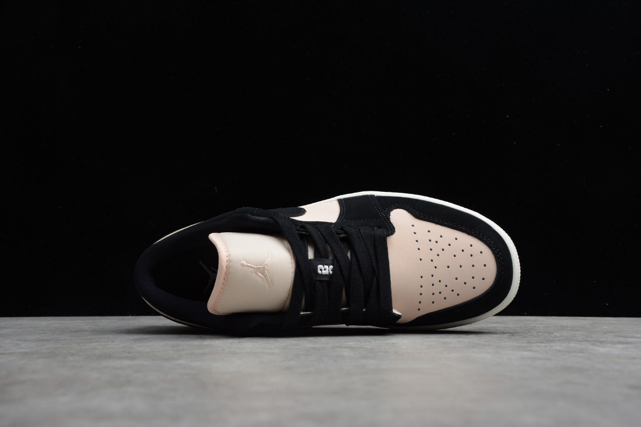 Air Jordan 1 Low Top Black and White Pink