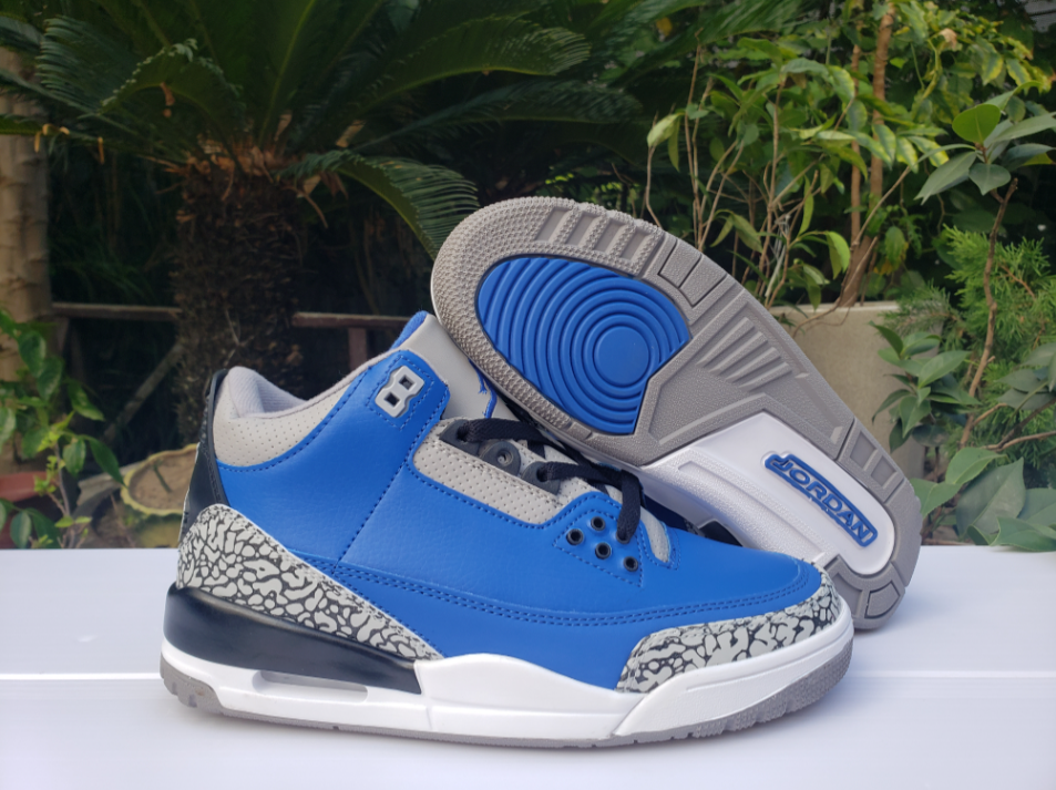 Air Jordan 3 Retro Varsity Royal Black Cement