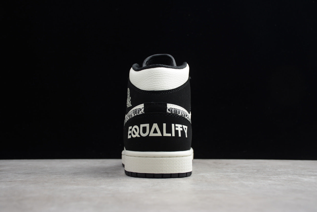 Air Jordan 1 Mid SE Black And White