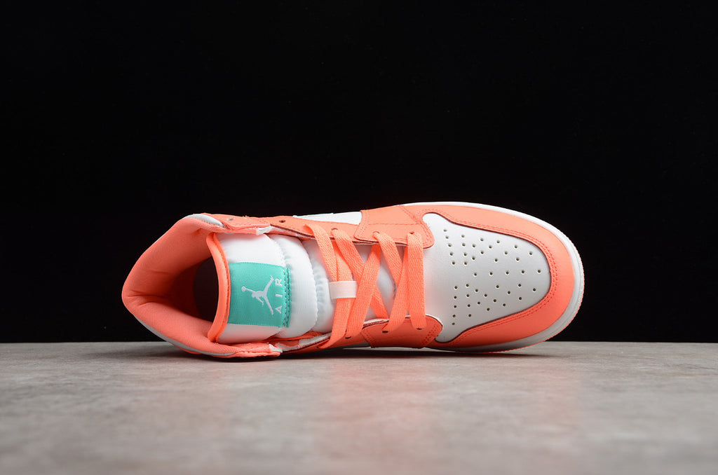 Air Jordan 1 Mid White Bright Orange