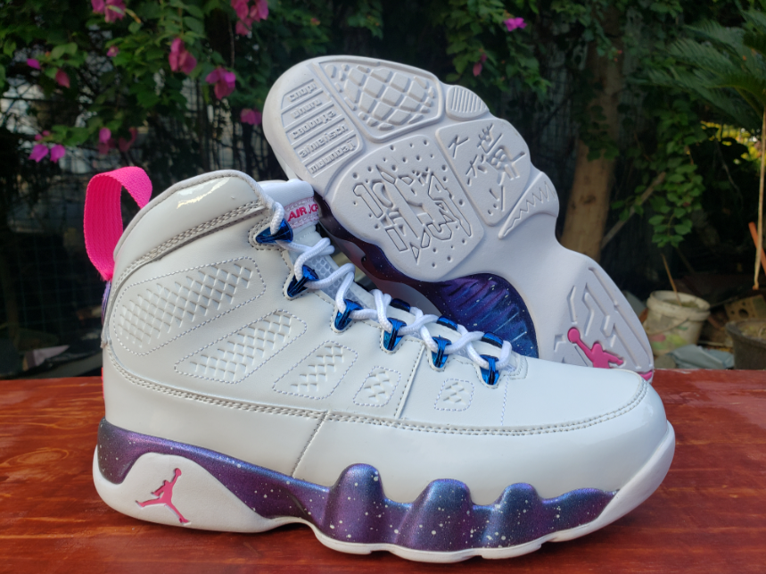 Air Jordan 9 White Galaxy