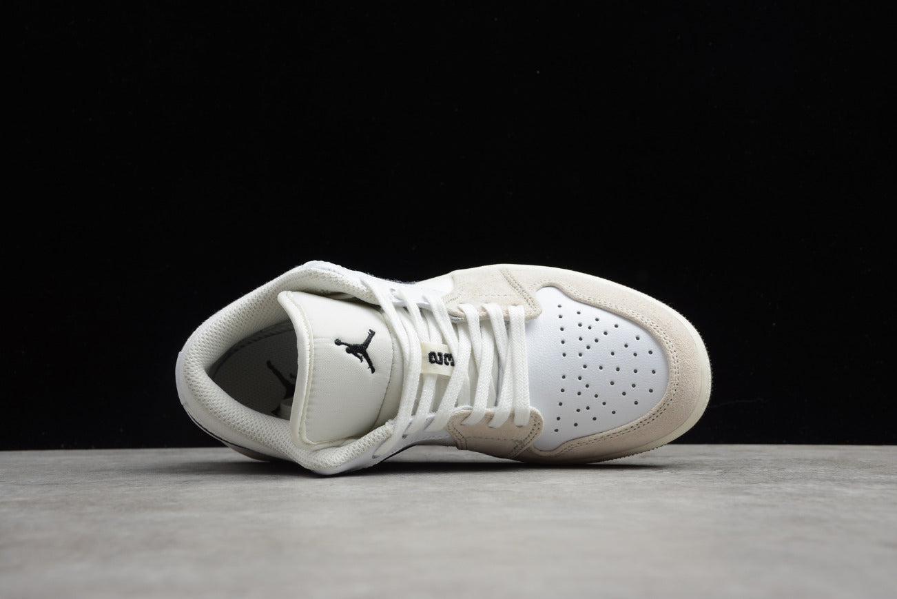 Air Jordan 1 Low White and Black Little Paris