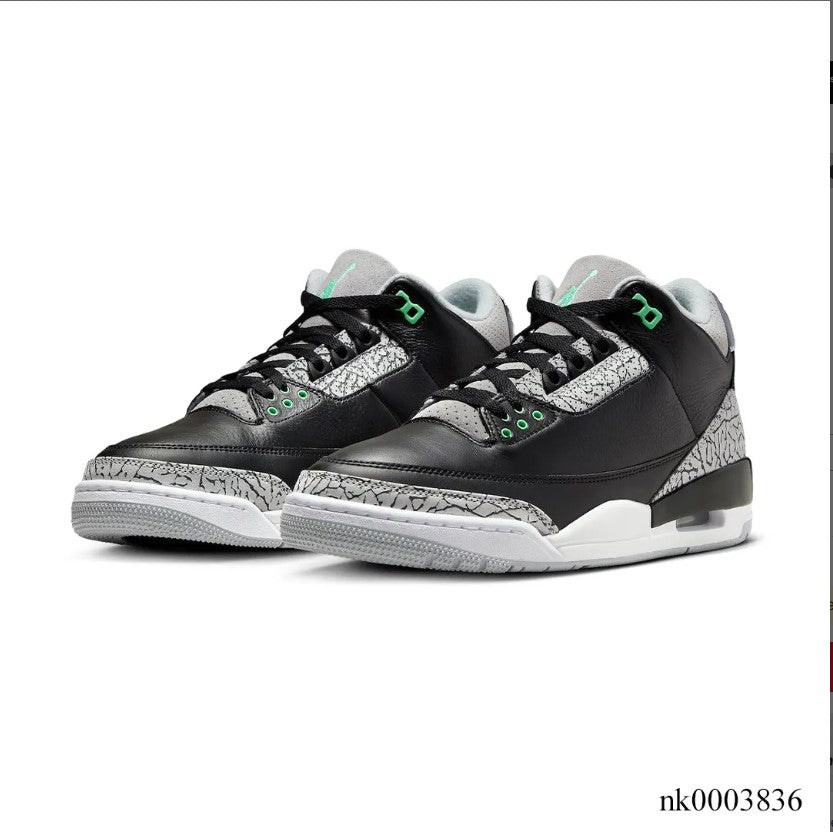 Air Jordan 3 Green Glow Shoes Sneakers