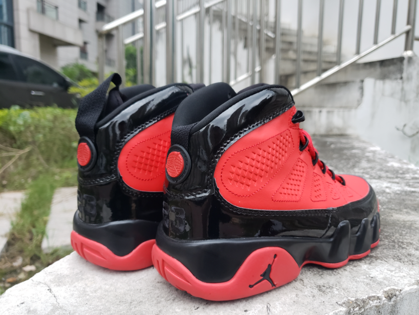 Air Jordan 9 Red And Black Mirror