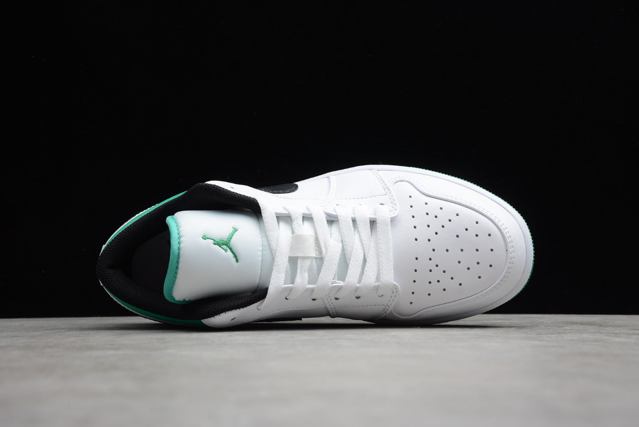 Air Jordan 1 Low White Lucky Green Black
