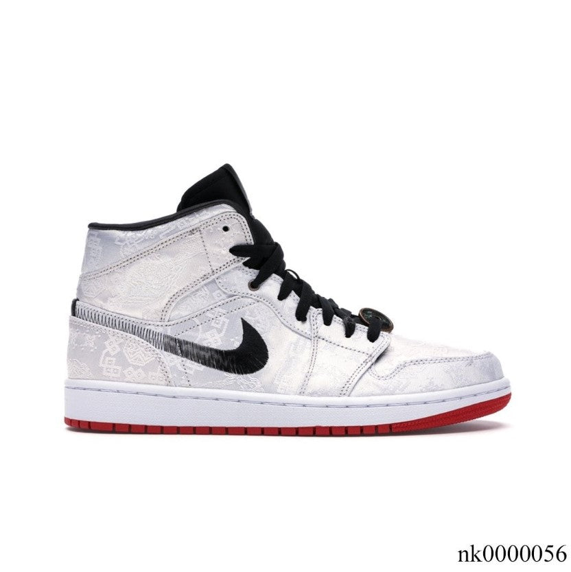Air Jordan 1 Mid SE Fearless Edison Chen CLOT Shoes Sneakers