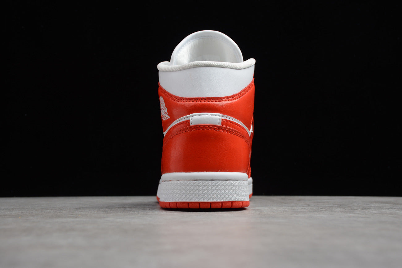 Air Jordan 1 Mid White Orange