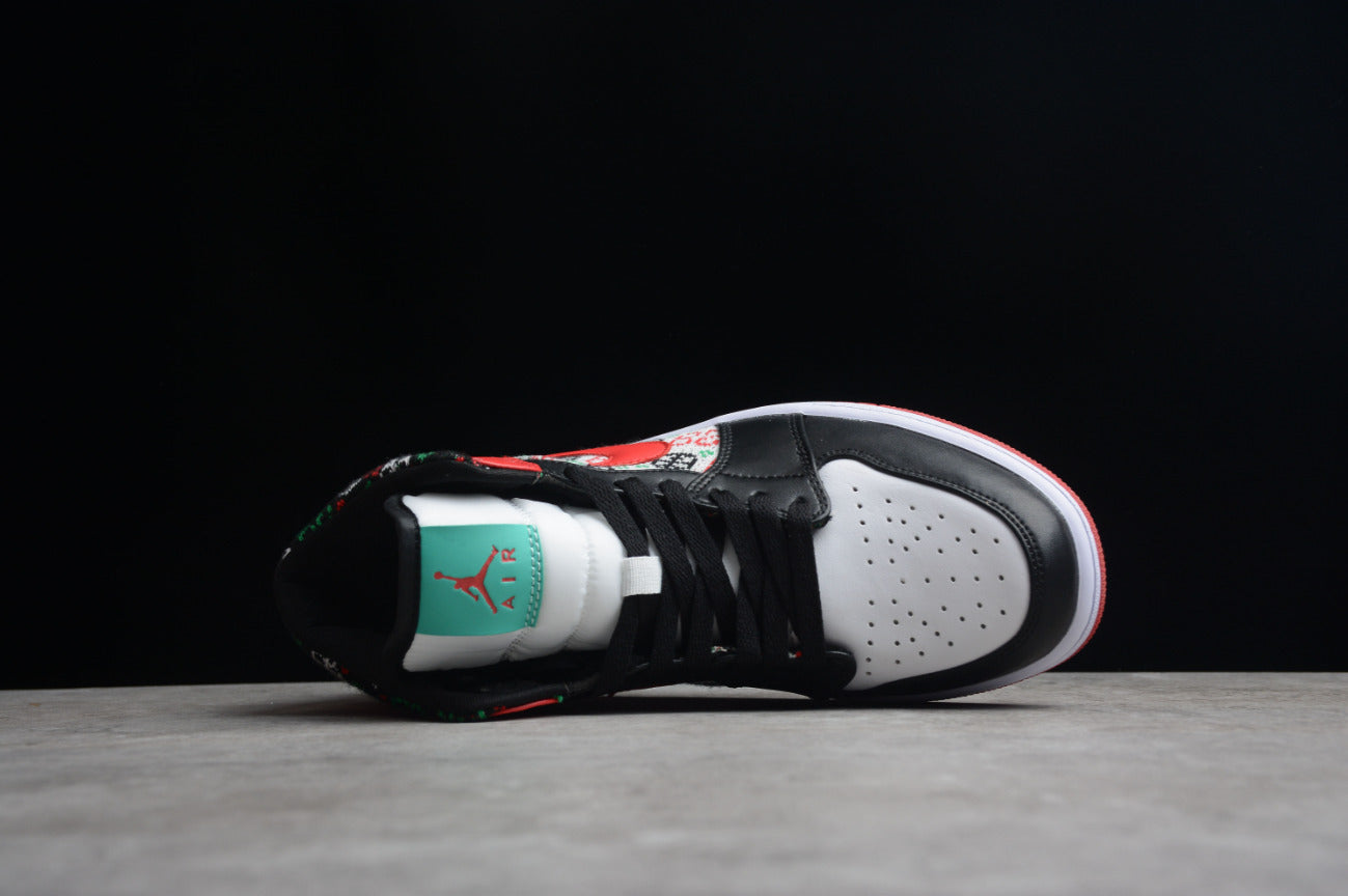 Air Jordan 1 Mid GS Ugly Christmas Sweater