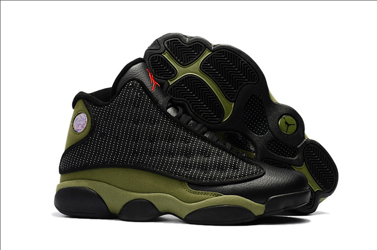 Air Jordan 13 Black Army Green