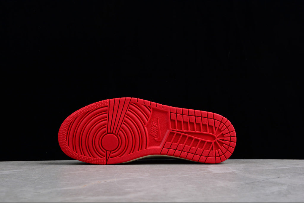 Air Jordan 1 Low Joint Barb Black And White Red