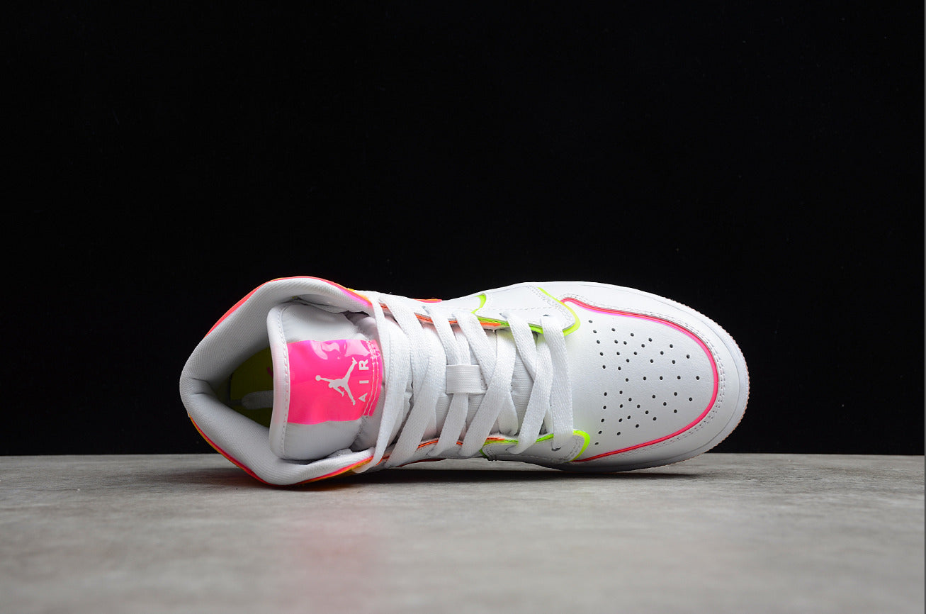 Air Jordan 1 Mid GS Edge Glow
