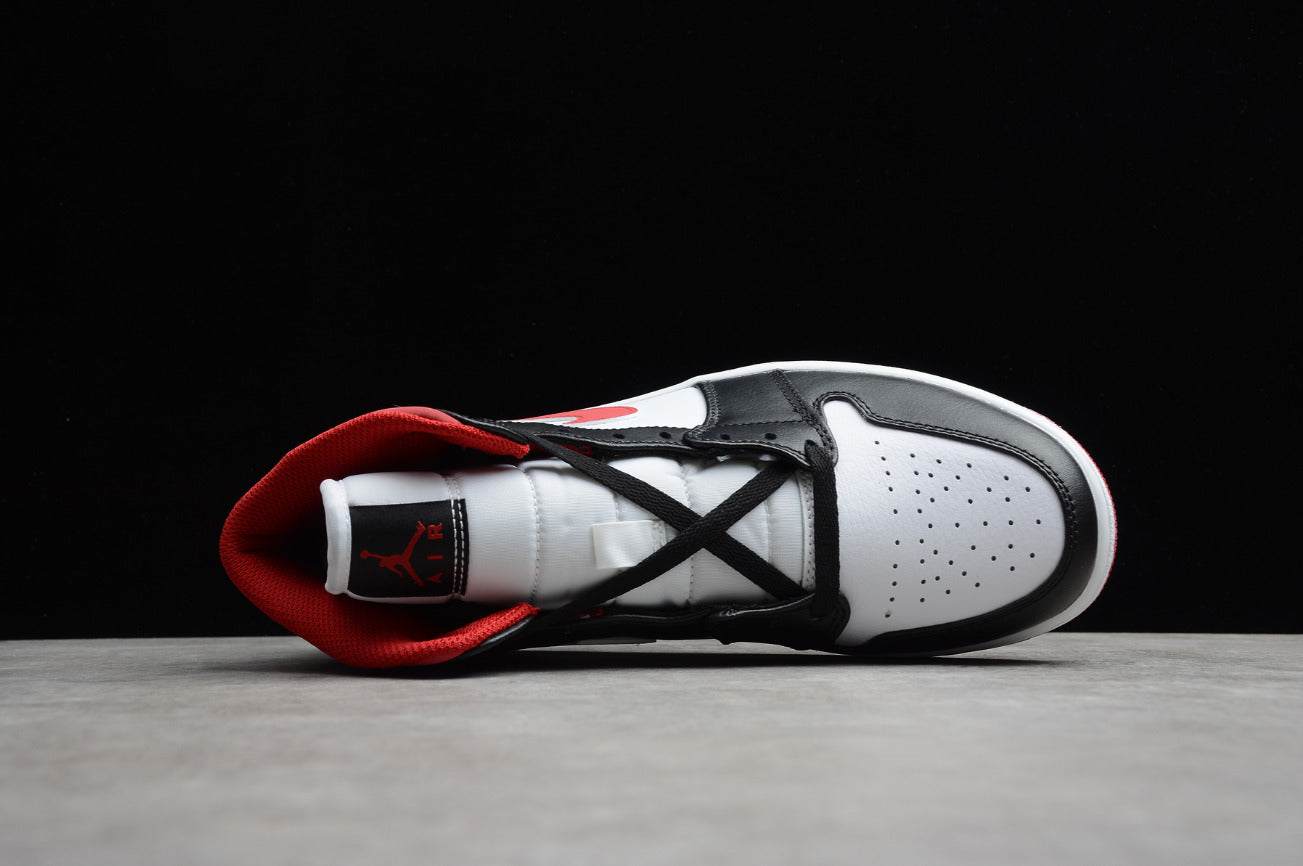 Air Jordan 1 Mid Black White Red