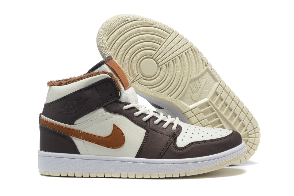 Air Jordan 1 Mid Basalt Brown