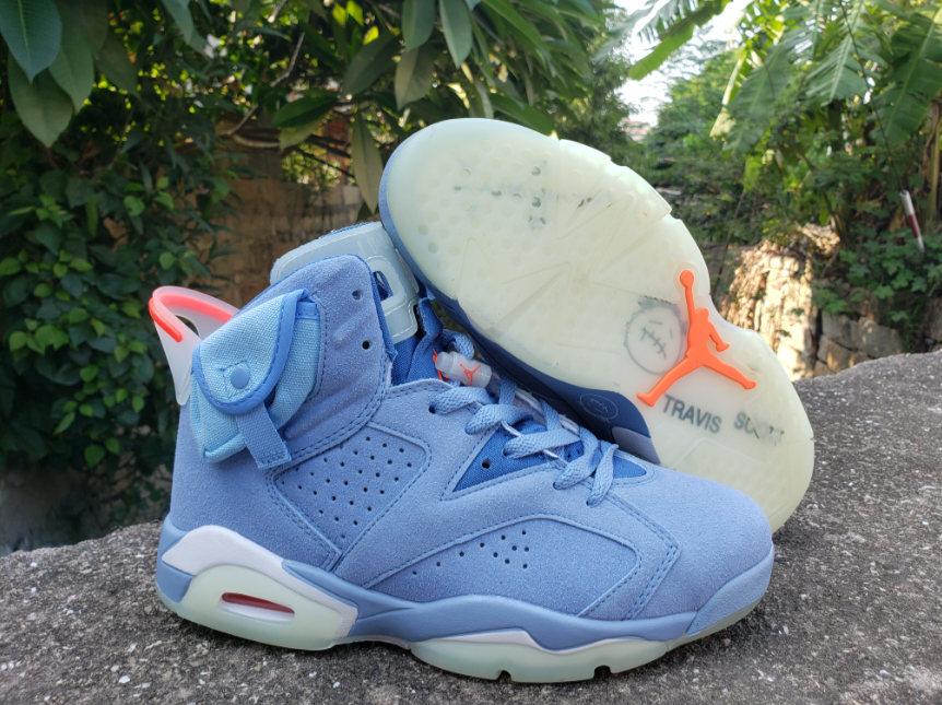 Travis Scott X Air Jordan 6 'British Khaki Blue'