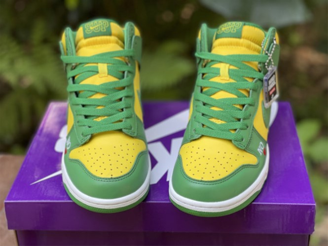 Nike SB Dunk High Supreme By Any Means Brazil Shoes Sneakers