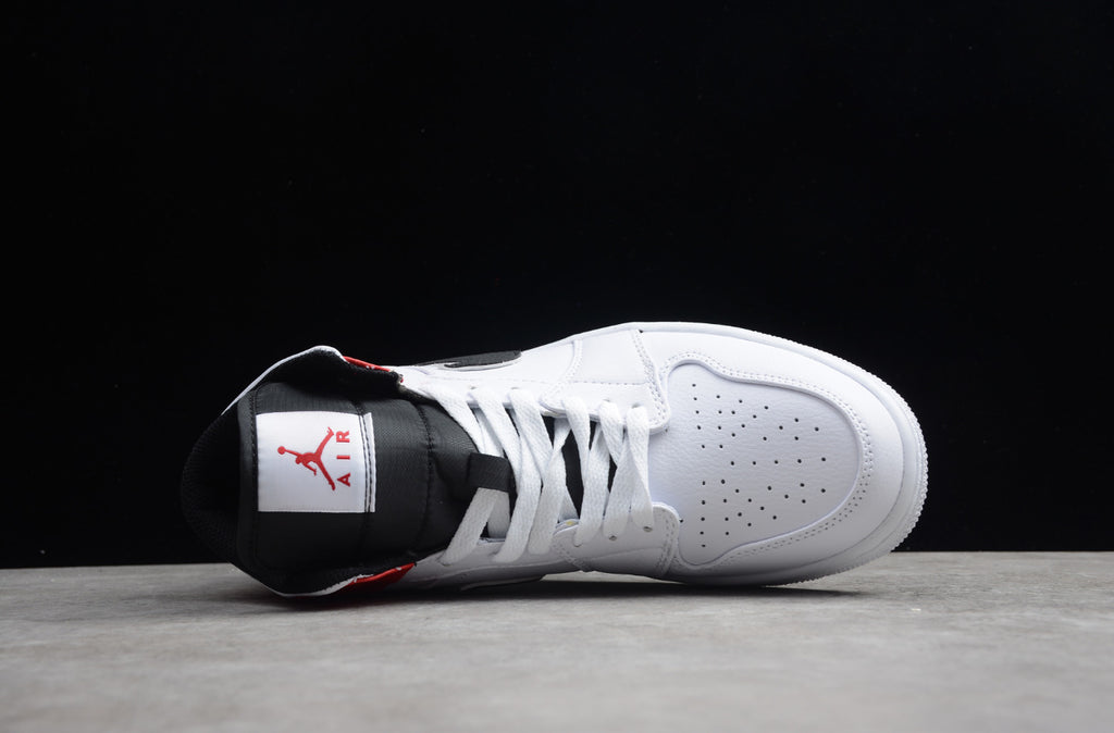 Air Jordan 1 Mid White Red