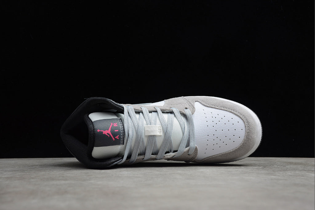 Air Jordan 1 Mid Grey Black White