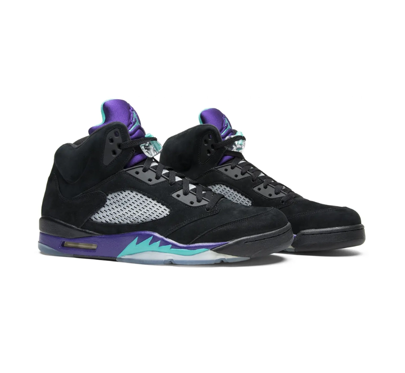 Air Jordan 5 Black Grape Shoes Sneakers