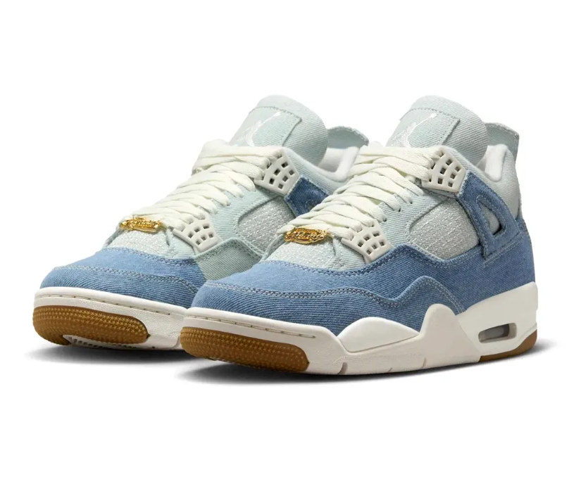 Air Jordan 4 Denim Worn Blue Shoes Sneakers