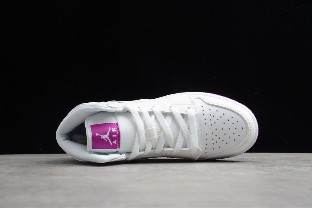 Air Jordan 1 Mid White Powder Chameleon