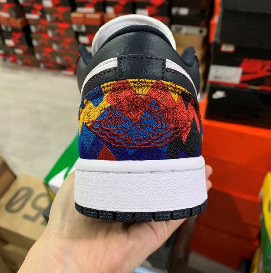 Air Jordan 1 Low Rainbow Sawtooth Blue