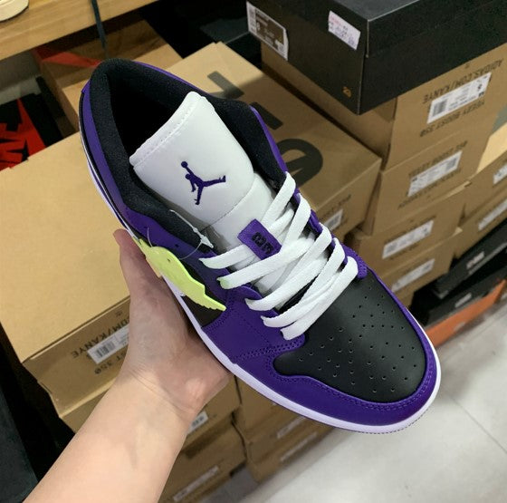 Air Jordan 1 Low Black Purple Toe Grape