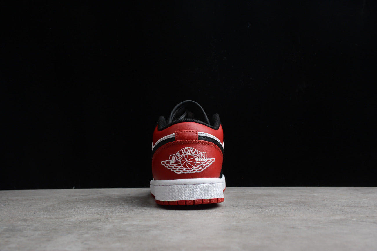 Air Jordan 1 Low Red And Black Toe
