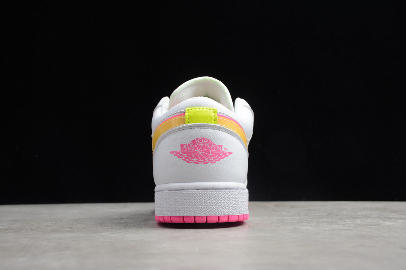 Air Jordan 1 Low White And Yellow Powder