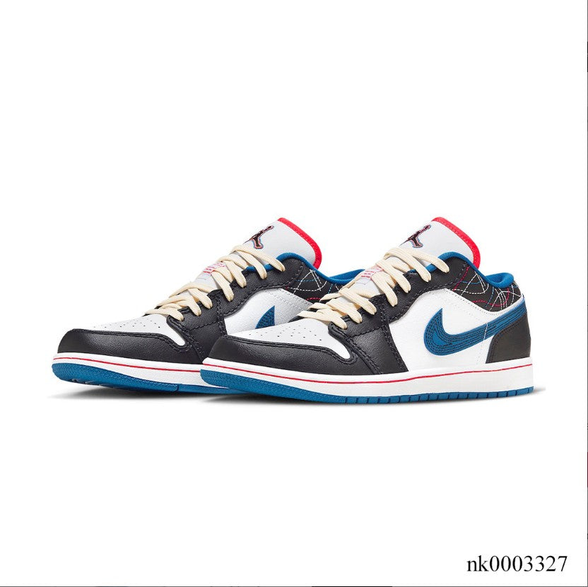 Air Jordan 1 Low SE Black Industrial Blue Shoes Sneakers