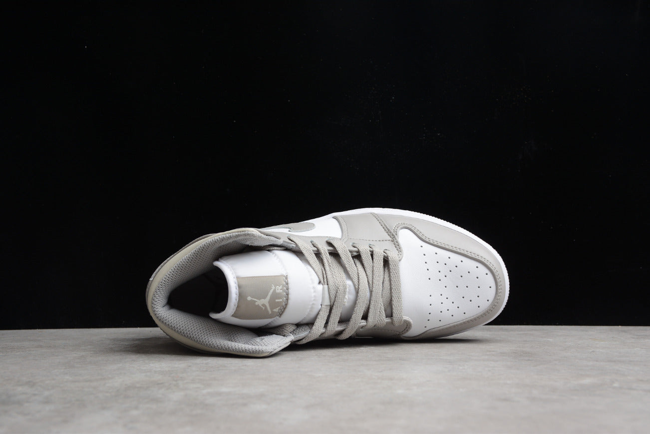 Air Jordan 1 Mid Linen White