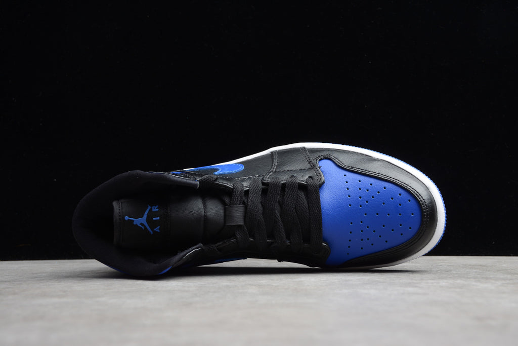 Air Jordan 1 Mid 'Black Hyper Royal'