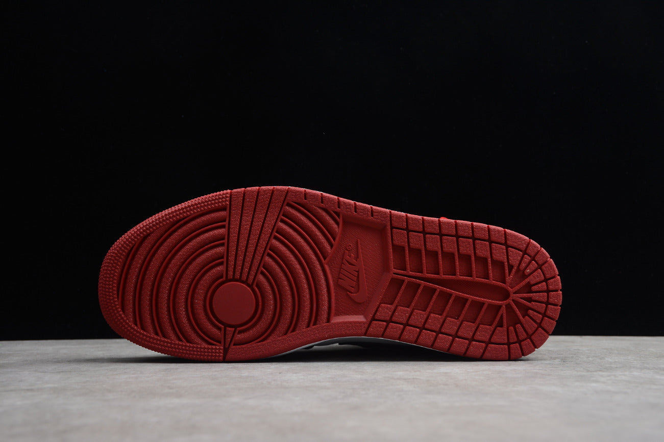 Air Jordan 1 Low Black And White Red