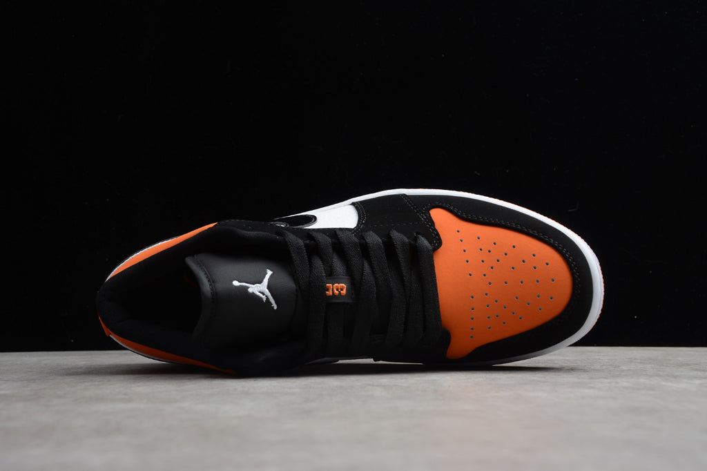 Air Jordan 1 Low Top Black Orange Buckle