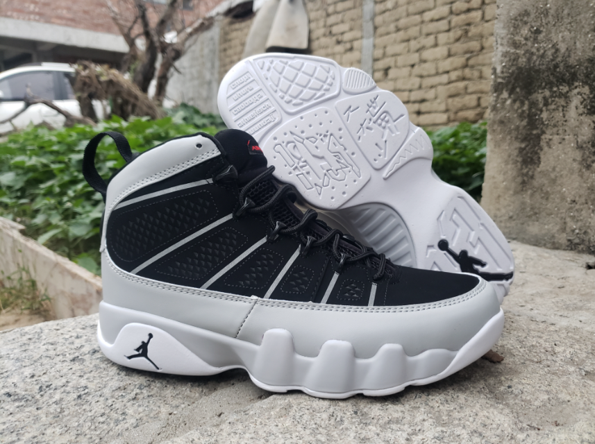 Air Jordan 9 Black Gray Silver