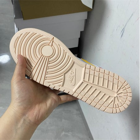 Air Jordan 1 Mid SE White Pink Yellow