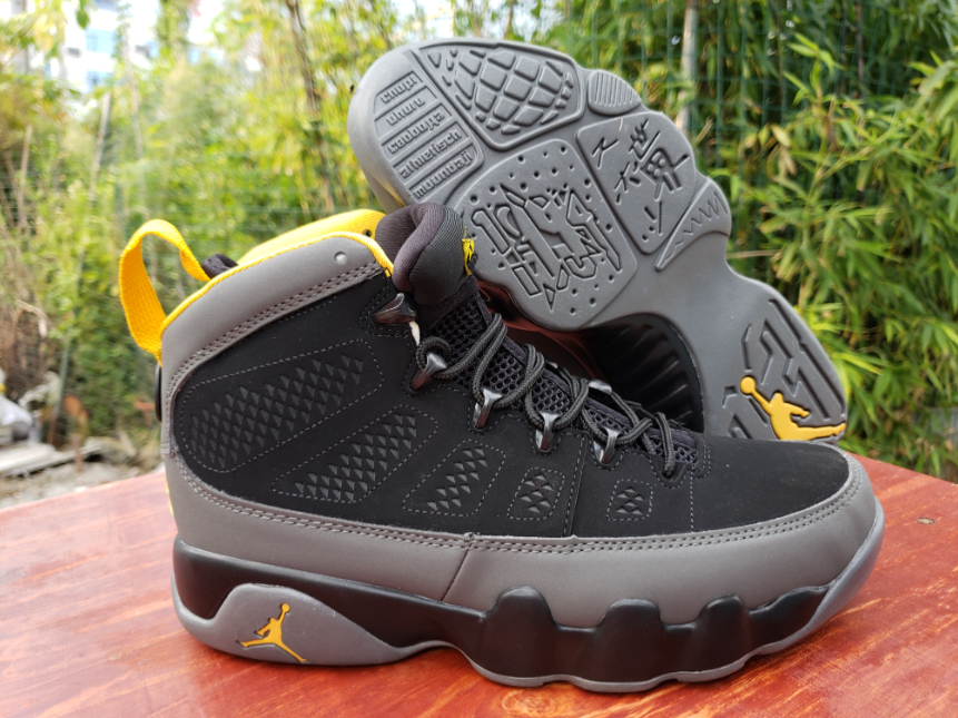 Air Jordan 9 Black Gray Yellow