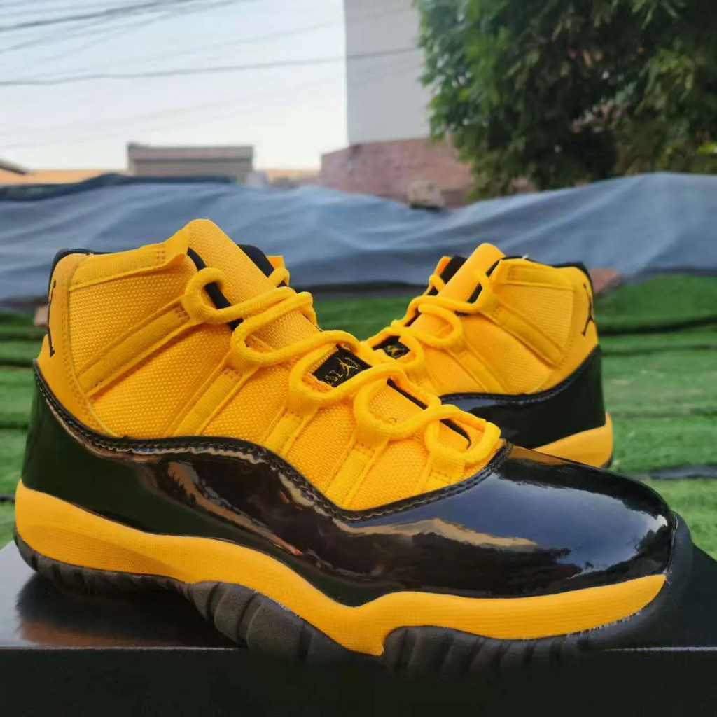 Air Jordan 11 Gamma Black & Yellow Shoes Sneakers