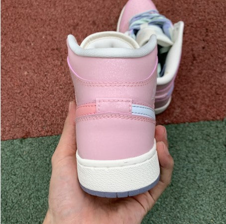 Air Jordan 1 Mid Pastel Mandarin Ducks