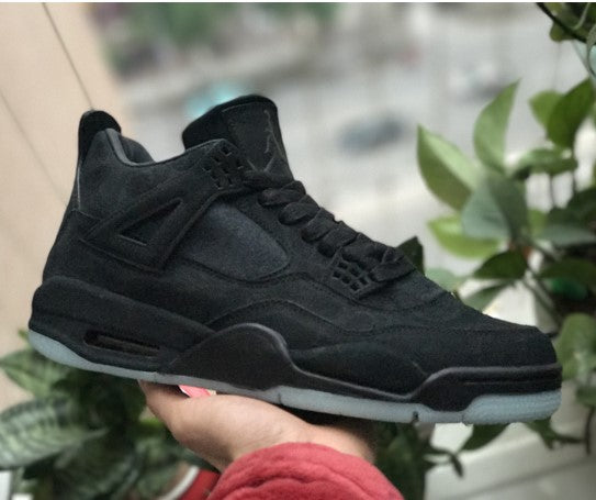 Air Jordan 4 Graffiti Black Suede
