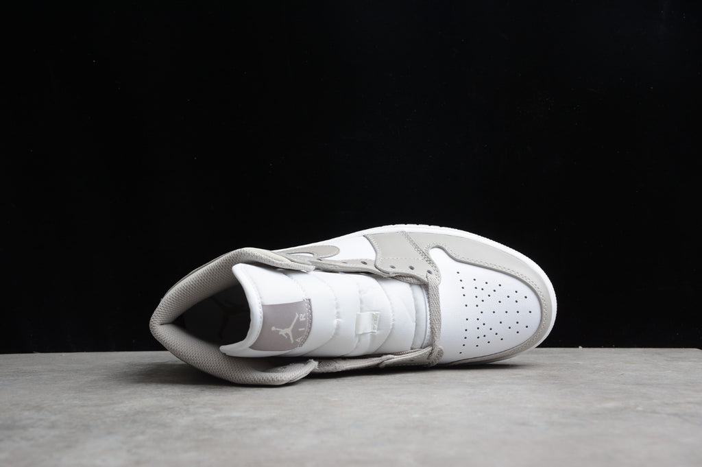 Air Jordan 1 Mid Linen College Grey