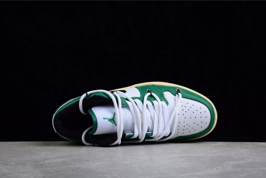 Air Jordan 1 Low Edition White and Green