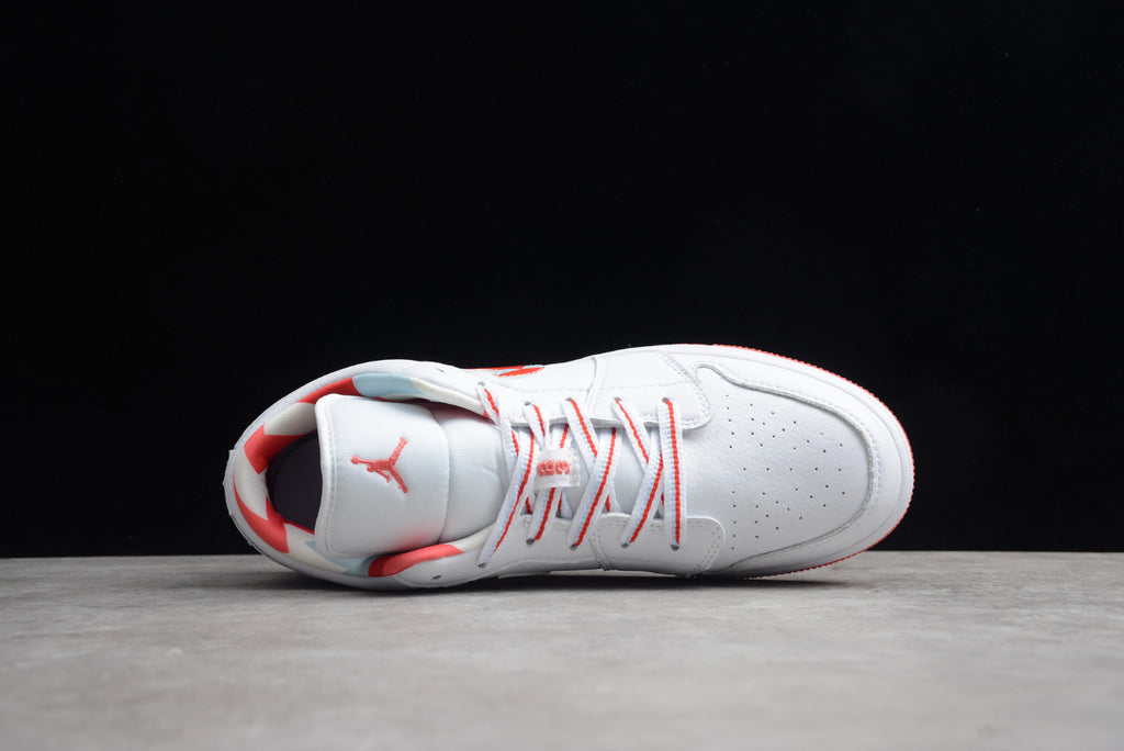Air Jordan 1 Low Top White Red