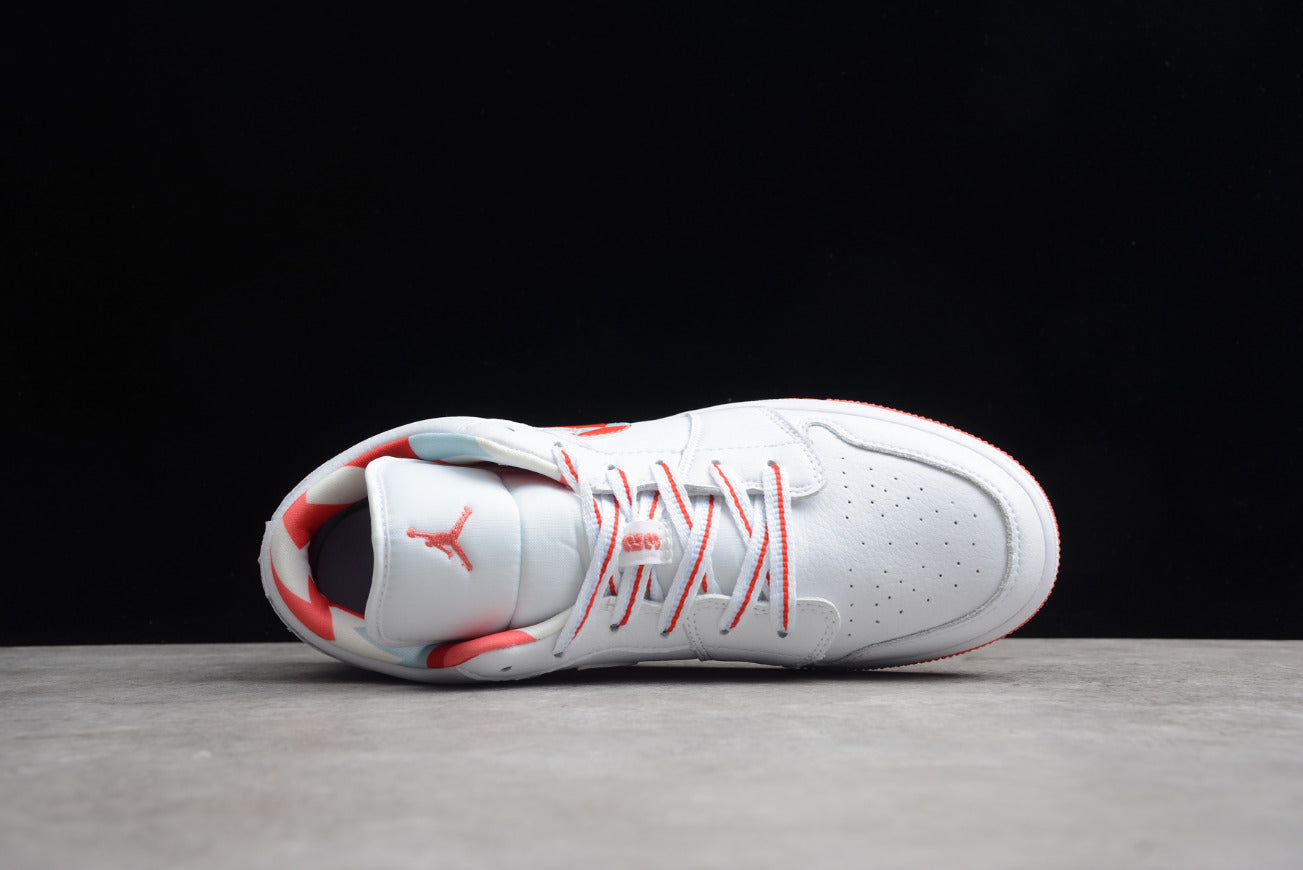 Air Jordan 1 Low Top White Red