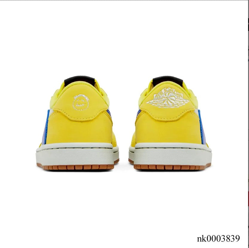 Travis Scott x AJ 1 Low OG Canary Elkins Shoes Sneakers