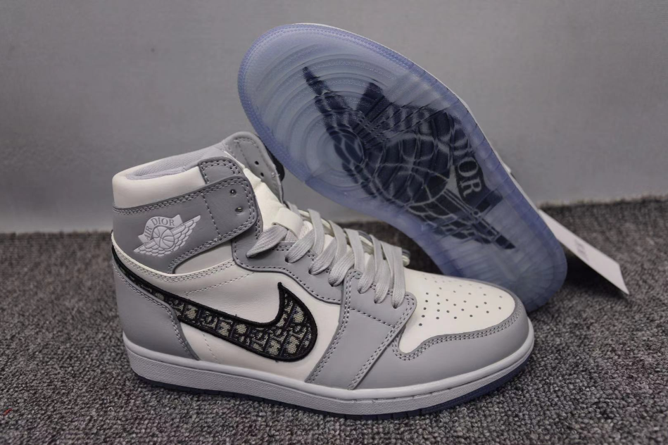 Dior X Air Jordan 1 High OG Wolf Grey